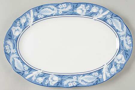 Winter Whites 14" Oval Serving Platter