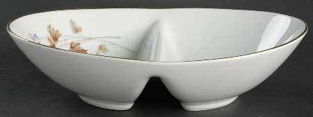 Woodland 10" Oval Divided Vegetable Bowl