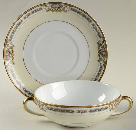 Ybry Flat Cream Soup & Saucer Set