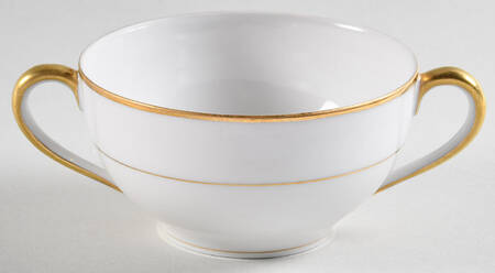 The Yukon (Gold Trim & Verge) Flat Bouillon Cup