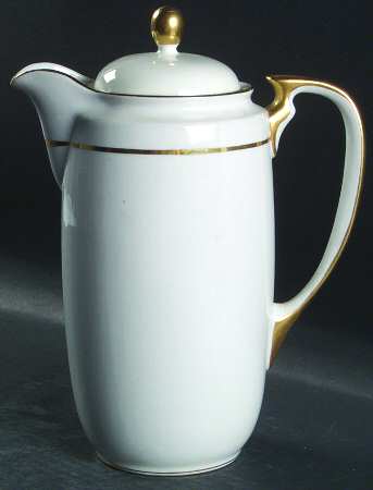 The Yukon (Gold Trim & Verge) Coffee Pot & Lid