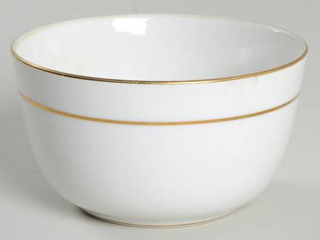 The Yukon (Gold Trim & Verge) Cranberry Bowl