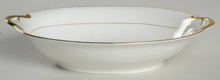 The Yukon (Gold Trim & Verge) 9" Oval Vegetable Bowl