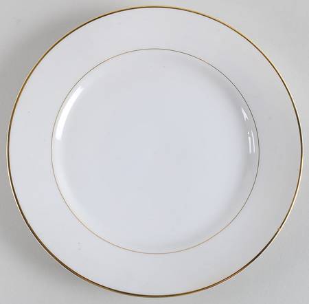 The Yukon (Gold Trim & Verge) Luncheon Plate
