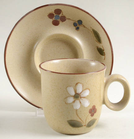 Zest Flat Cup & Saucer Set