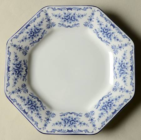 Blue Garden Salad Plate
