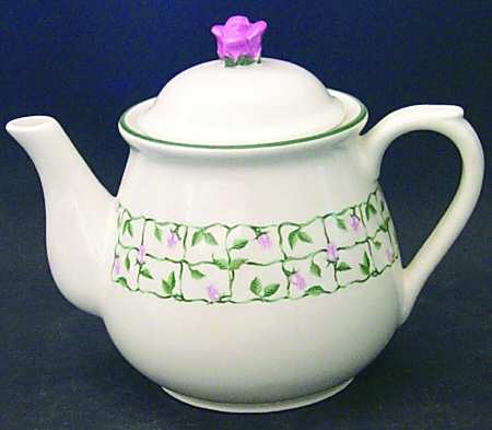 Cameo Rose Teapot & Lid