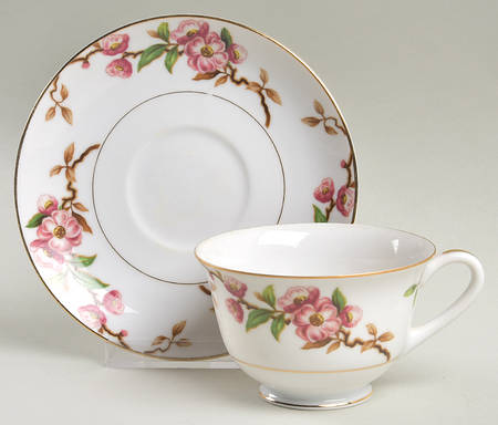 Blossomtime Footed Cup & Saucer Set