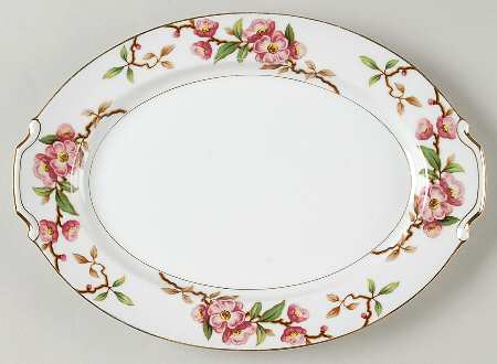 Blossomtime 12" Oval Serving Platter