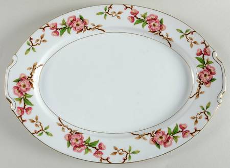 Blossomtime 14" Oval Serving Platter
