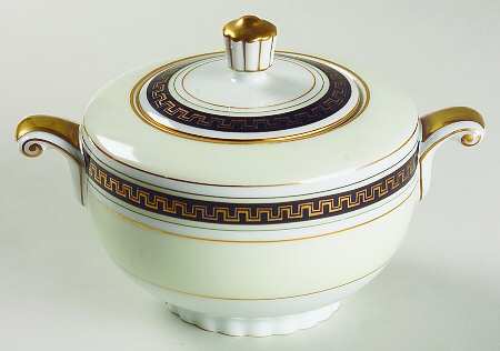 Black Stone Sugar Bowl & Lid