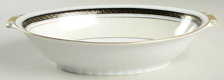 Black Stone 11" Oval Vegetable Bowl