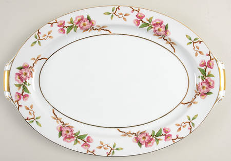 Cherry Blossom 17" Oval Serving Platter