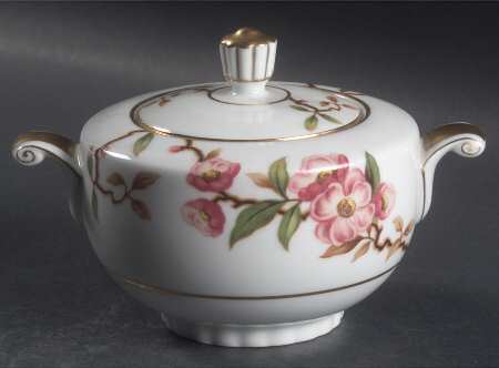 Cherry Blossom Sugar Bowl & Lid