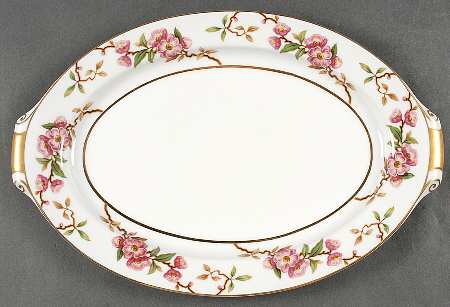 Cherry Blossom 15" Oval Serving Platter