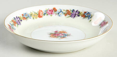 Flower Garden (Occupied Japan) Coupe Soup Bowl