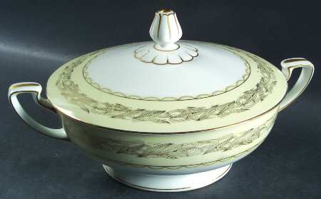 Golden Bantam Round Covered Vegetable