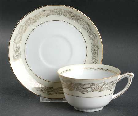 Golden Bantam Flat Cup & Saucer Set