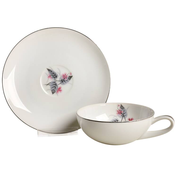 Flat Cup & Saucer Set