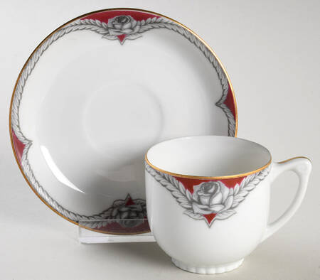 Victory Flat Demitasse Cup & Saucer Set
