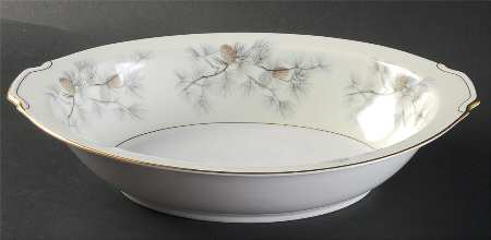 Olympia (Pine Cones) 11" Oval Vegetable Bowl