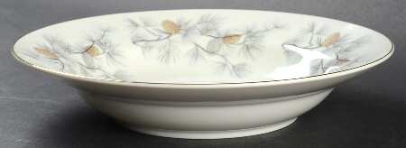 Olympia (Pine Cones) Rim Soup Bowl