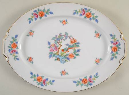 Oriental Garden 14" Oval Serving Platter