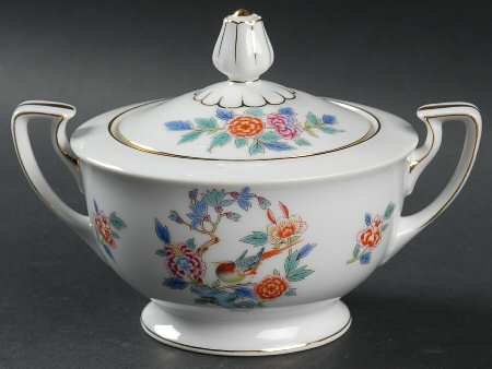 Oriental Garden Sugar Bowl & Lid