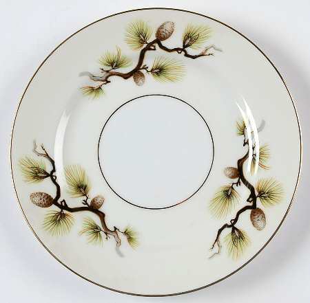 Pinecone Bread & Butter Plate