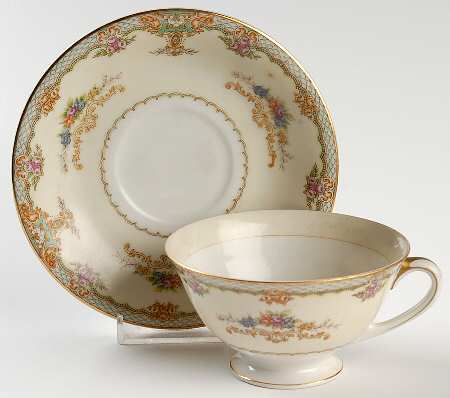 Princess Footed Cup & Saucer Set