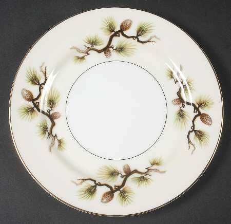 Shasta Pine Cream Salad Plate