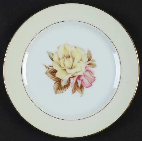 Yellow Rose Bread & Butter Plate
