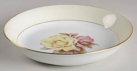 Yellow Rose Coupe Soup Bowl