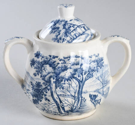 Blue River Sugar Bowl & Lid