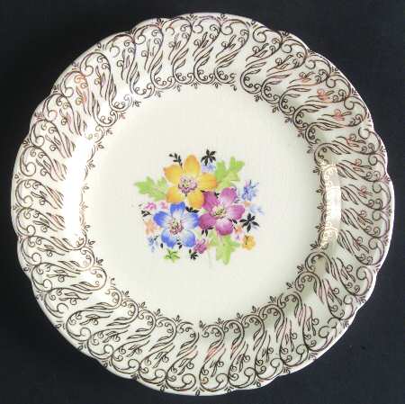 Canterbury Gold Bread & Butter Plate