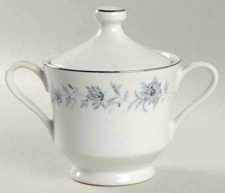Champlain (Pointed Flowers) Sugar Bowl & Lid