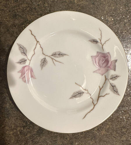 Dawn Rose Bread & Butter Plate