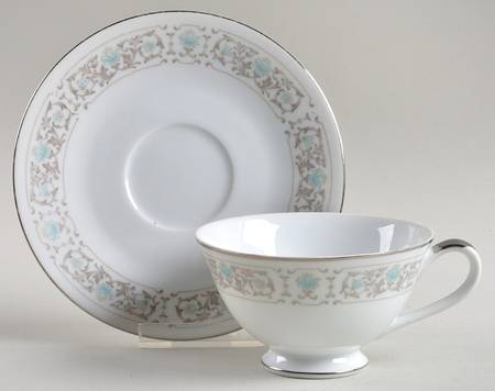 Elegance Footed Cup & Saucer Set