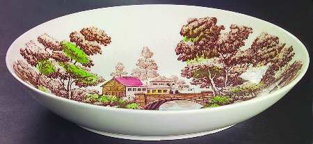 Holiday 10" Oval Vegetable Bowl