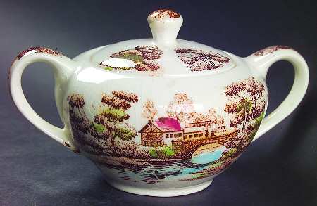 Holiday Sugar Bowl & Lid