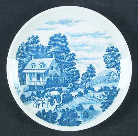 Homestead Blue Bread & Butter Plate