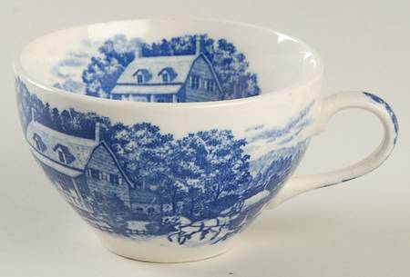 Homestead Blue Flat Cup