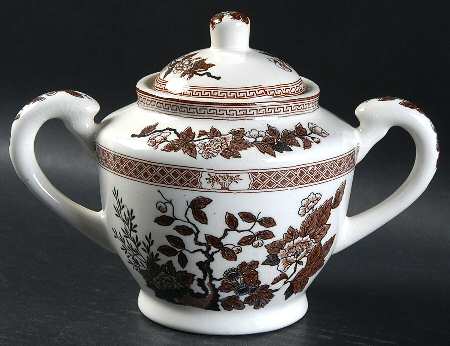 Indian Tree Brown (Japan) Sugar Bowl & Lid