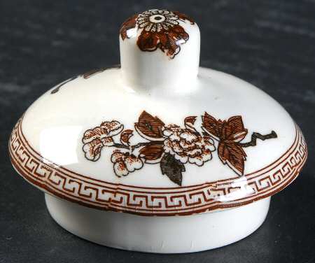 Indian Tree Brown (Japan) Lid for Sugar Bowl