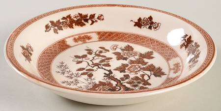 Indian Tree Brown (Japan) Coupe Soup Bowl