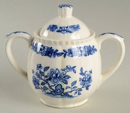 Jardin Bleu Sugar Bowl & Lid