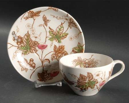 Morning Glory Flat Cup & Saucer Set
