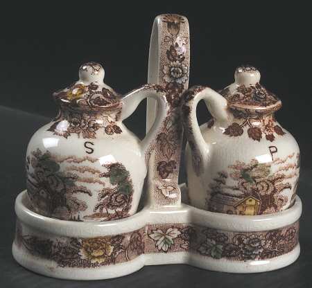 Mountain Woodland (3 Pc) Salt & Pepper Tray Set