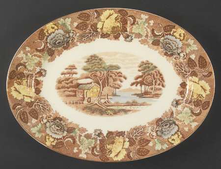 Mountain Woodland 12" Oval Serving Platter