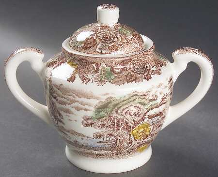 Mountain Woodland Sugar Bowl & Lid